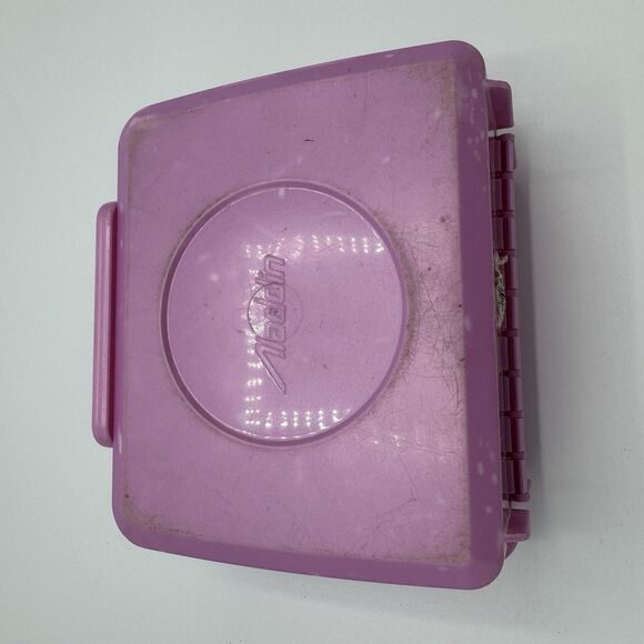 Vintage Mickey Minnie Mouse Plastic Lunch box With Thermos 50s Diner Theme - Picture 11 of 13